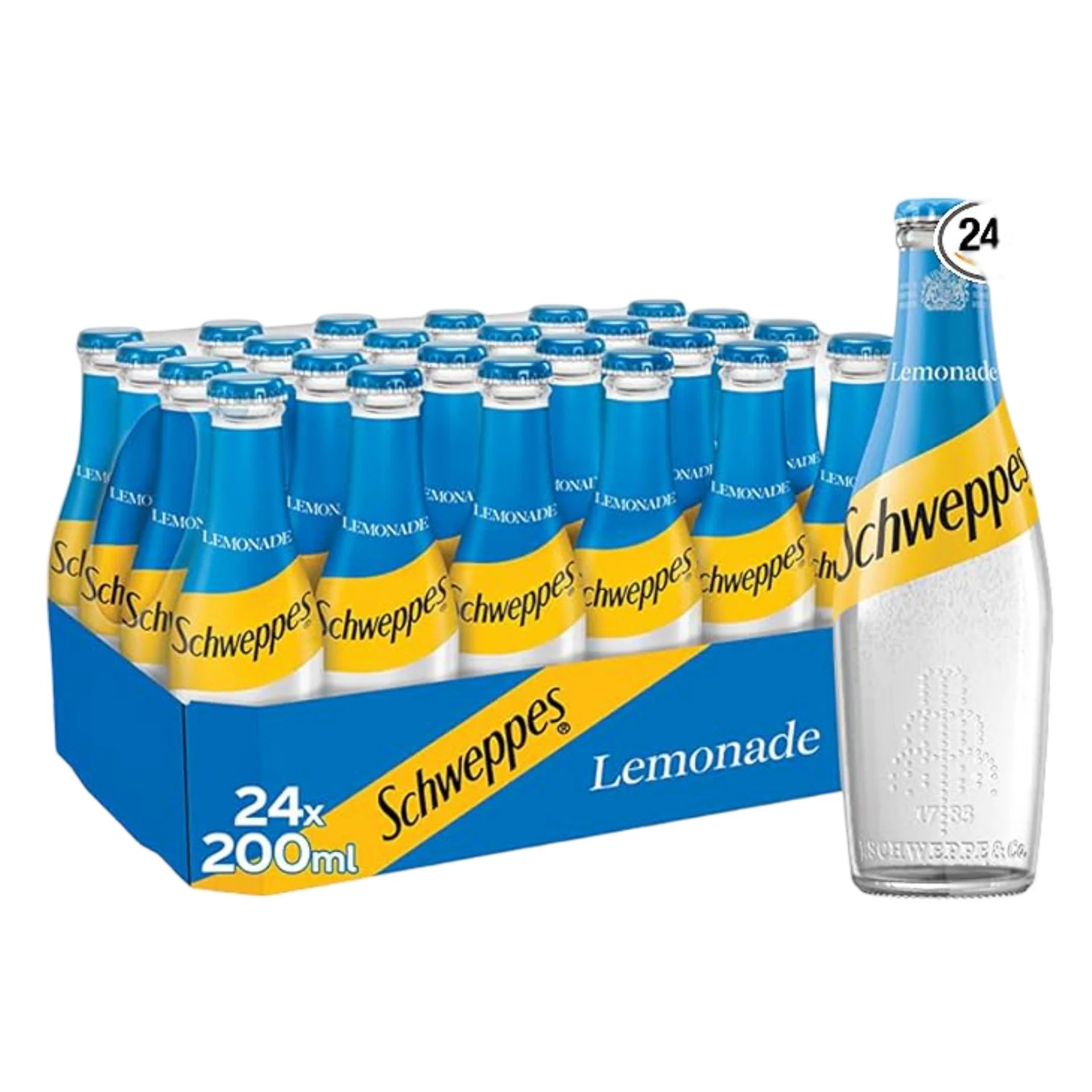 Schweppes Lemonade 200ml Bottle (Case of 24)